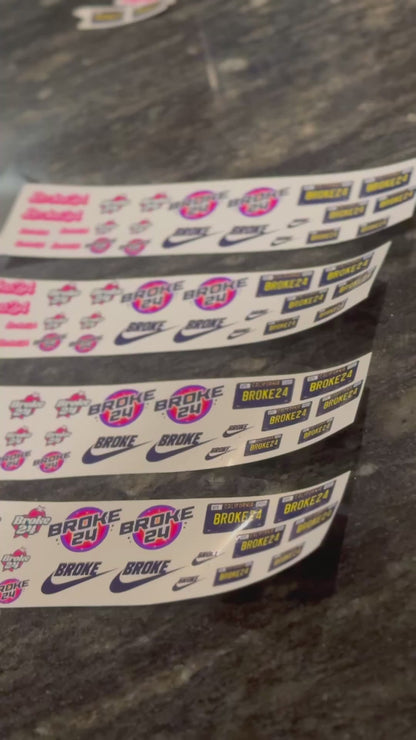 Broke24 Scale stickers